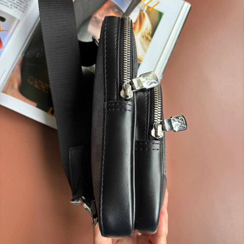 ::Louis Vuitton:: LV N50012 AMAZONE SLING BAG 黑色棋盤格斜背胸口包-7