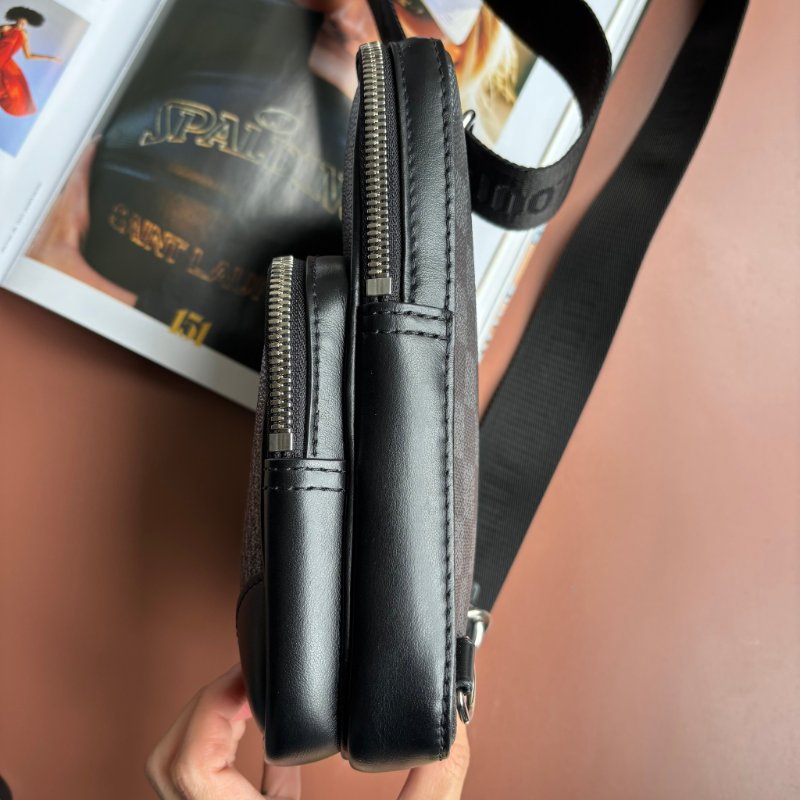 ::Louis Vuitton:: LV N50012 AMAZONE SLING BAG 黑色棋盤格斜背胸口包-8