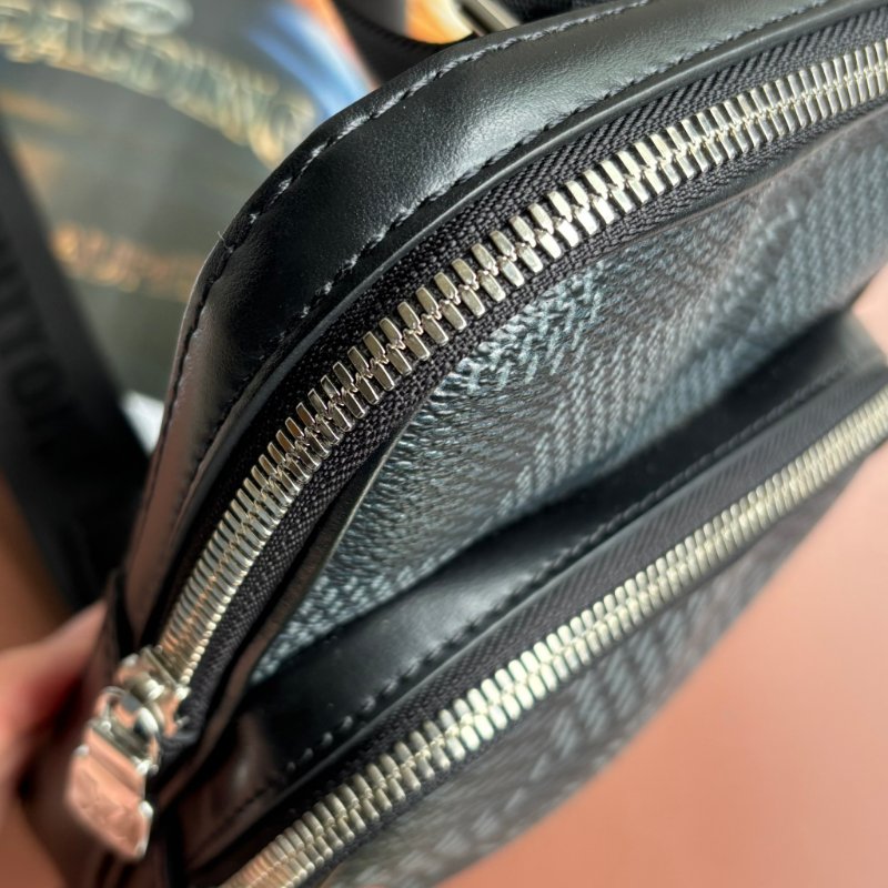 ::Louis Vuitton:: LV N50012 AMAZONE SLING BAG 黑色棋盤格斜背胸口包-11