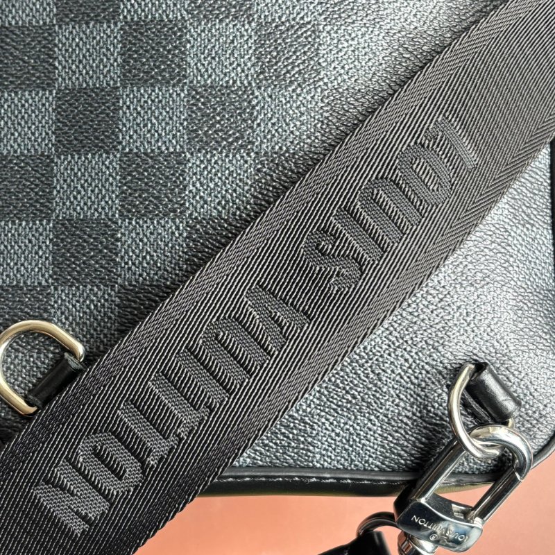 ::Louis Vuitton:: LV N50012 AMAZONE SLING BAG 黑色棋盤格斜背胸口包-23
