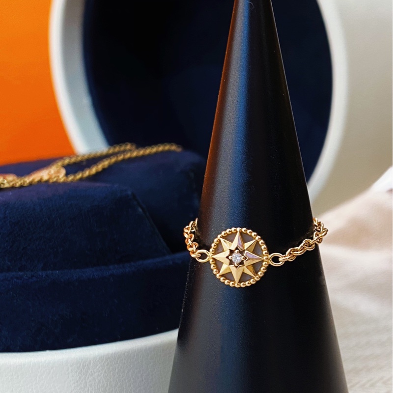 Dior罗盘镶钻链戒-0