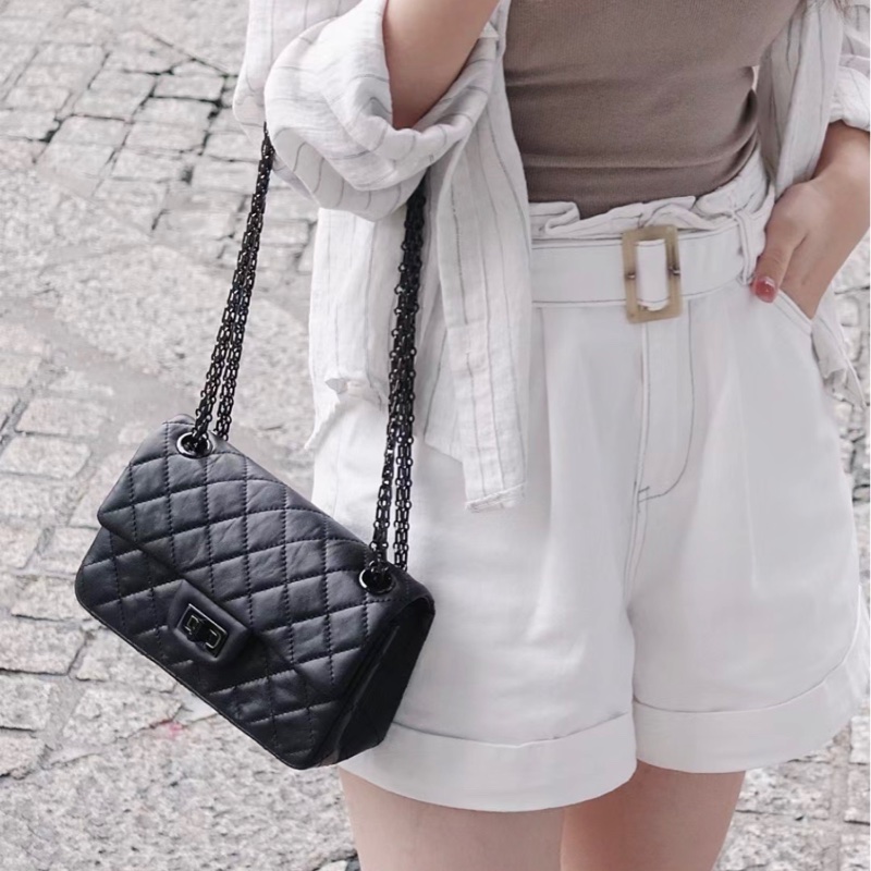 Chanel香奈儿 限量 So Black 2.55链条包-7