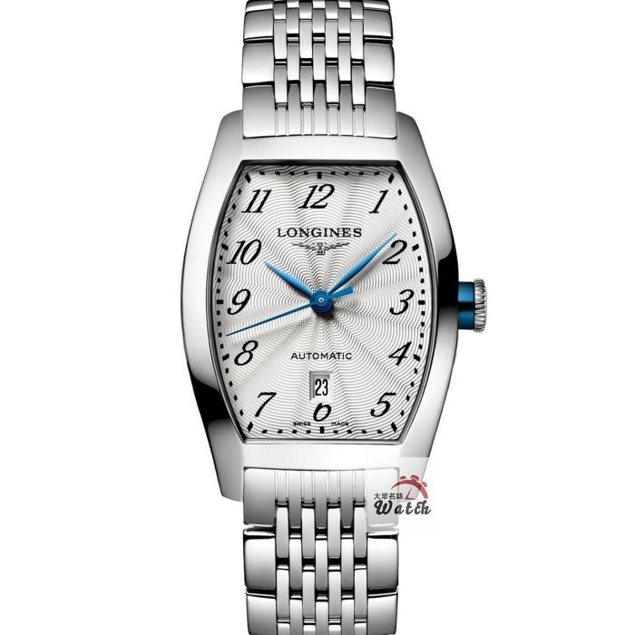 【大眾名錶】 LONGINES 浪琴 L2.142.4.73.6 典藏系列 銀白色飾紋面 日期窗 錶徑30.6x26mm B1186-0