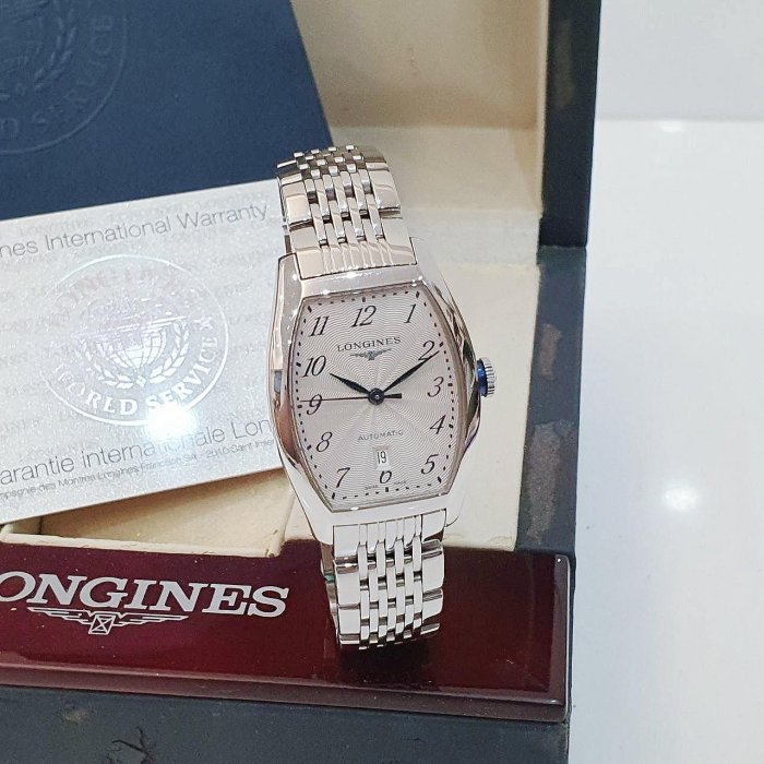 【大眾名錶】 LONGINES 浪琴 L2.142.4.73.6 典藏系列 銀白色飾紋面 日期窗 錶徑30.6x26mm B1186-3