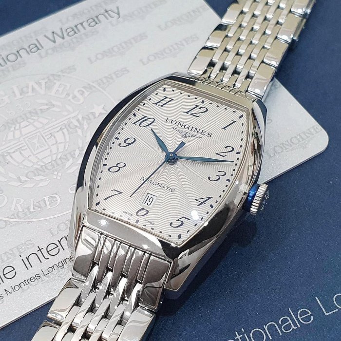 【大眾名錶】 LONGINES 浪琴 L2.142.4.73.6 典藏系列 銀白色飾紋面 日期窗 錶徑30.6x26mm B1186-7