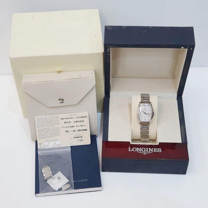 【大眾名錶】 LONGINES 浪琴 L2.142.4.73.6 典藏系列 銀白色飾紋面 日期窗 錶徑30.6x26mm B1186-8
