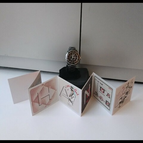 Chanel 黑陶12點紅寶女錶 J12 33MM