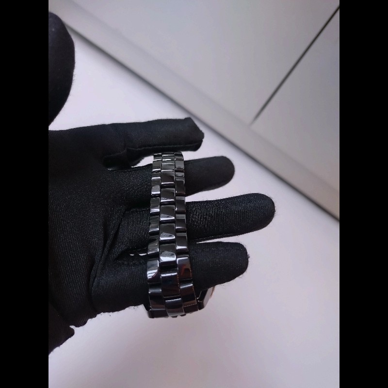 Chanel 黑陶12點紅寶女錶 J12 33MM-8