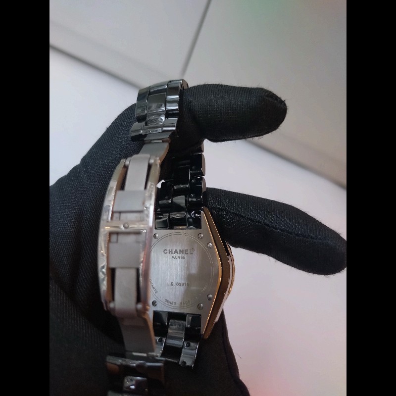 Chanel 黑陶12點紅寶女錶 J12 33MM-10