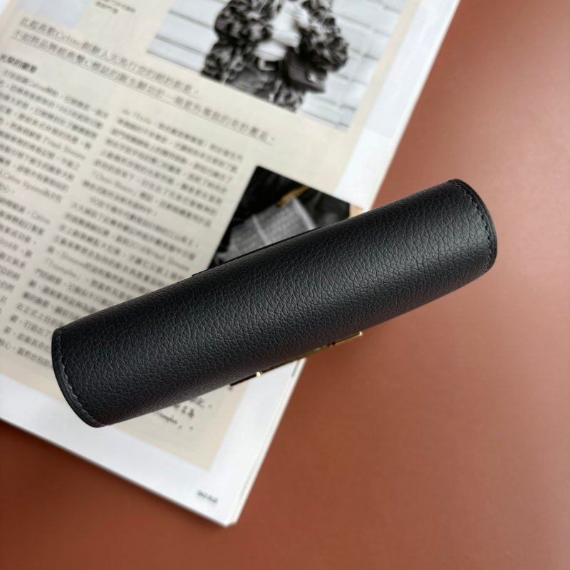 ::HERMES:: W刻灰色金釦Mini Constance康康短夾 腰包-5