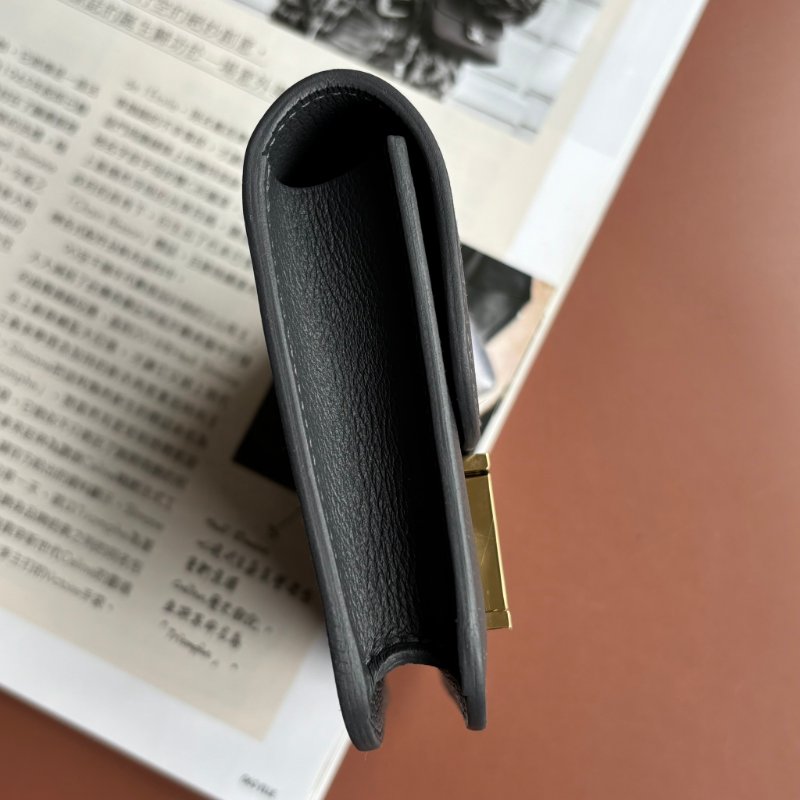 ::HERMES:: W刻灰色金釦Mini Constance康康短夾 腰包-6