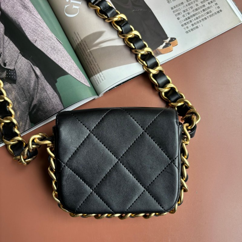 ::CHANEL:: AS2831 Matelasse 迷你掀蓋金鍊手袋斜背鏈包-2