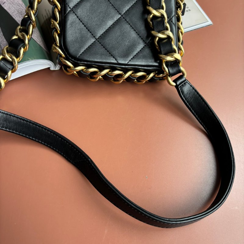 ::CHANEL:: AS2831 Matelasse 迷你掀蓋金鍊手袋斜背鏈包-4