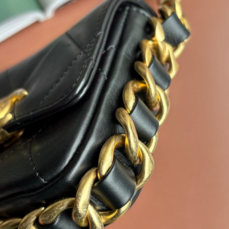 ::CHANEL:: AS2831 Matelasse 迷你掀蓋金鍊手袋斜背鏈包-10