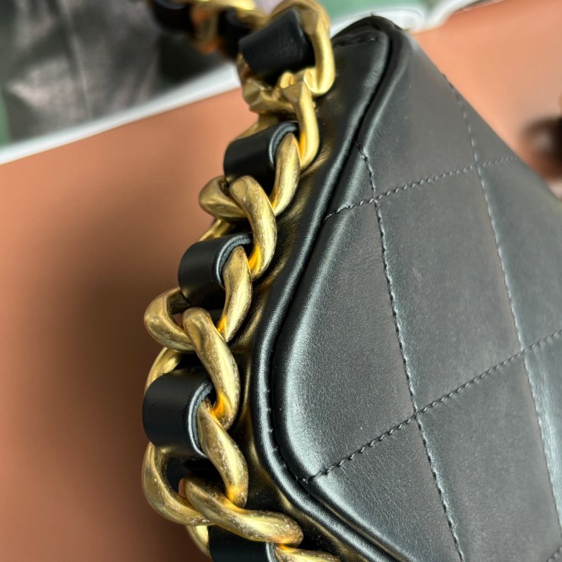 ::CHANEL:: AS2831 Matelasse 迷你掀蓋金鍊手袋斜背鏈包-13