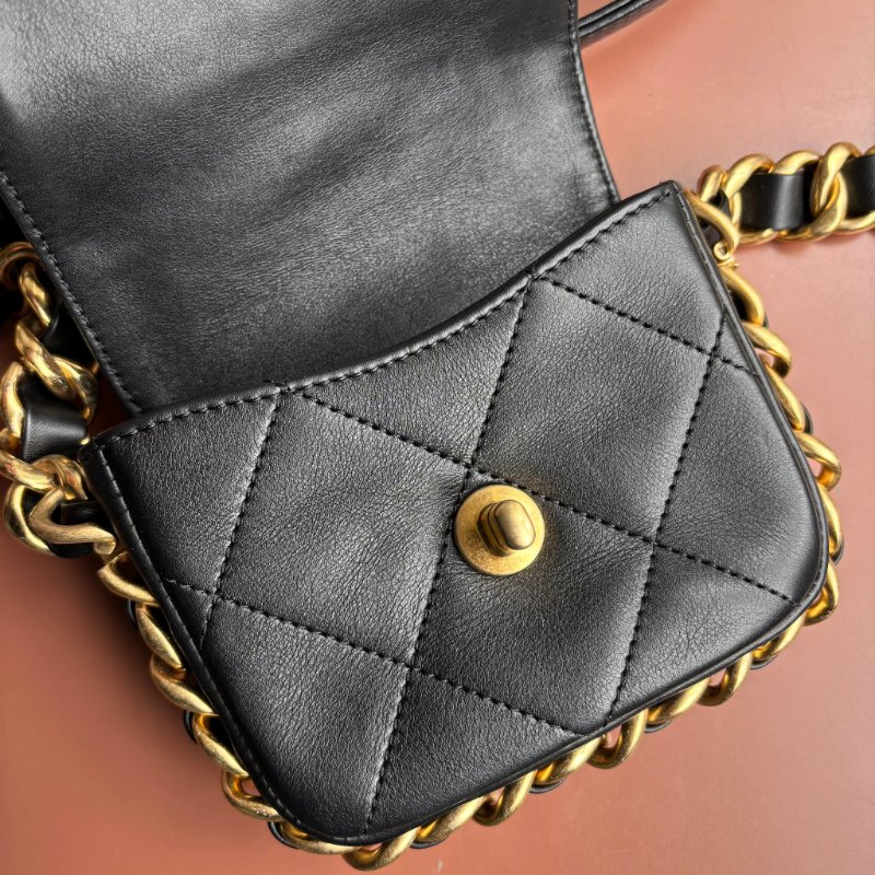 ::CHANEL:: AS2831 Matelasse 迷你掀蓋金鍊手袋斜背鏈包-27