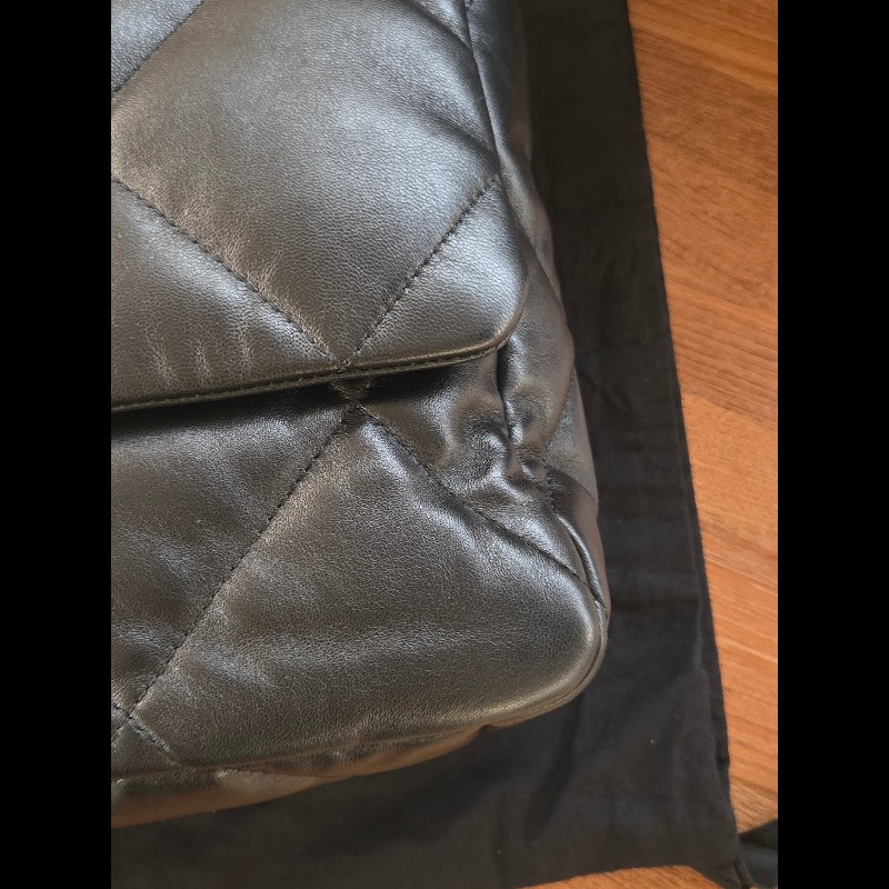 (近新閒置品)Chanel19中號黑金-10