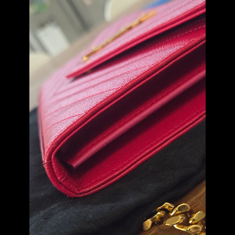 (閒置品)YSL WOC桃粉色22.5cm-4