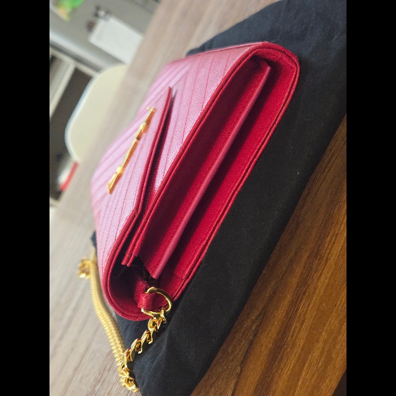 (閒置品)YSL WOC桃粉色22.5cm-7