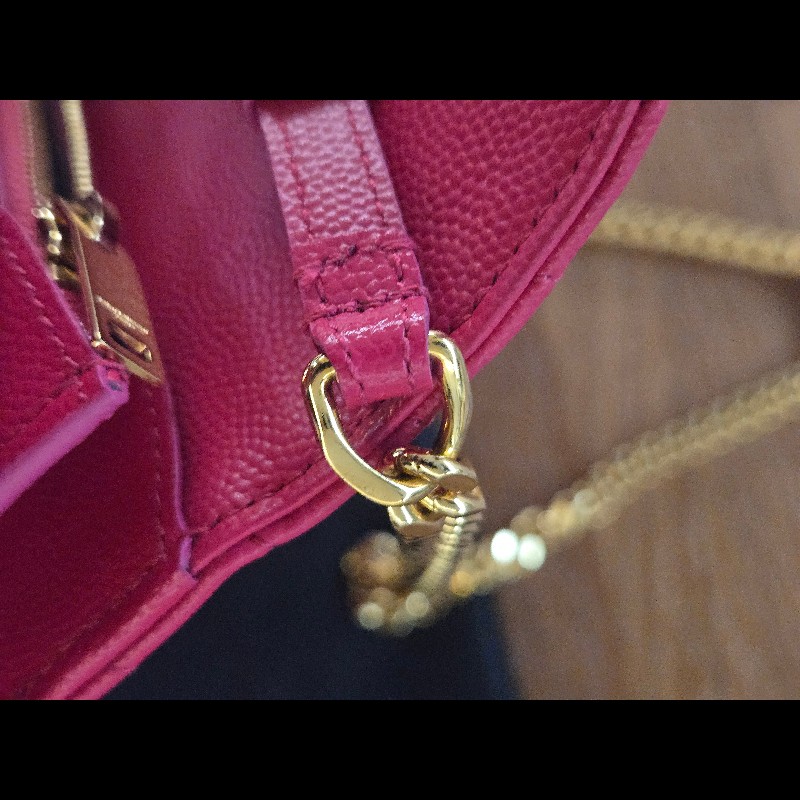 (閒置品)YSL WOC桃粉色22.5cm-12