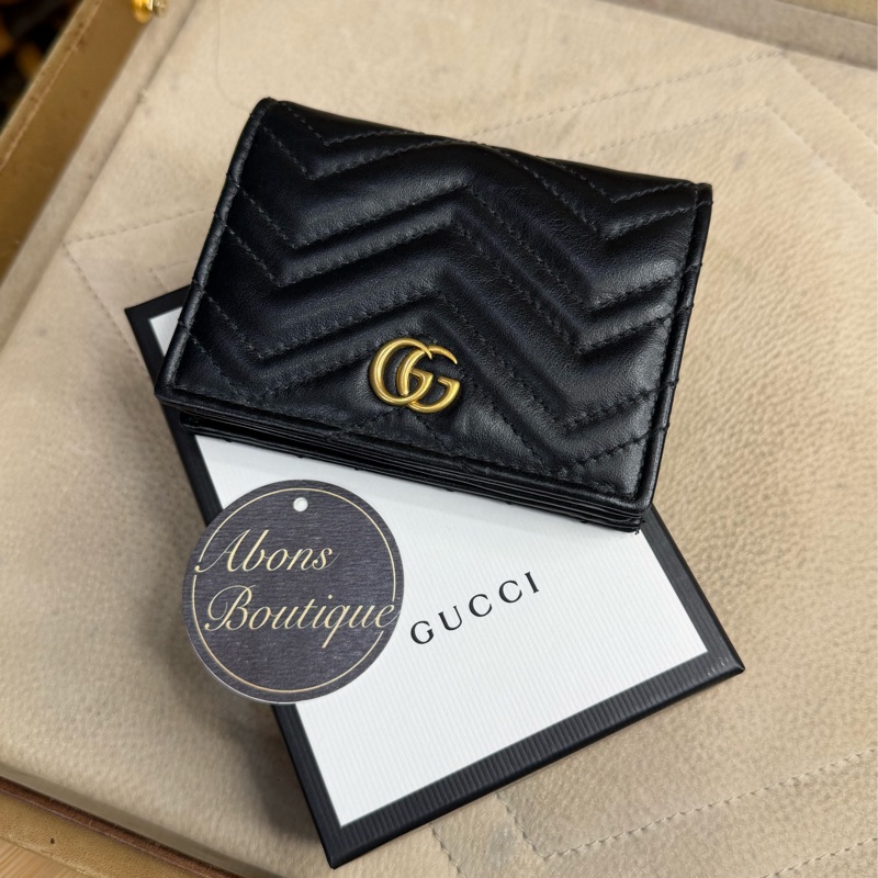 上架中🔑GUCCI 黑GG marmont 短夾-0