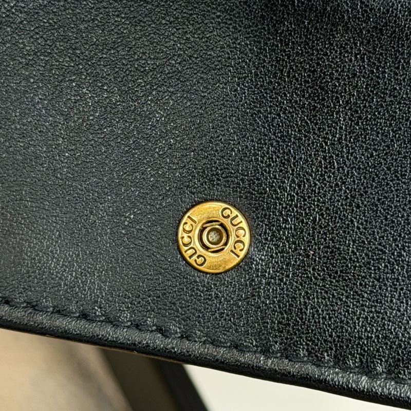 上架中🔑GUCCI 黑GG marmont 短夾-11