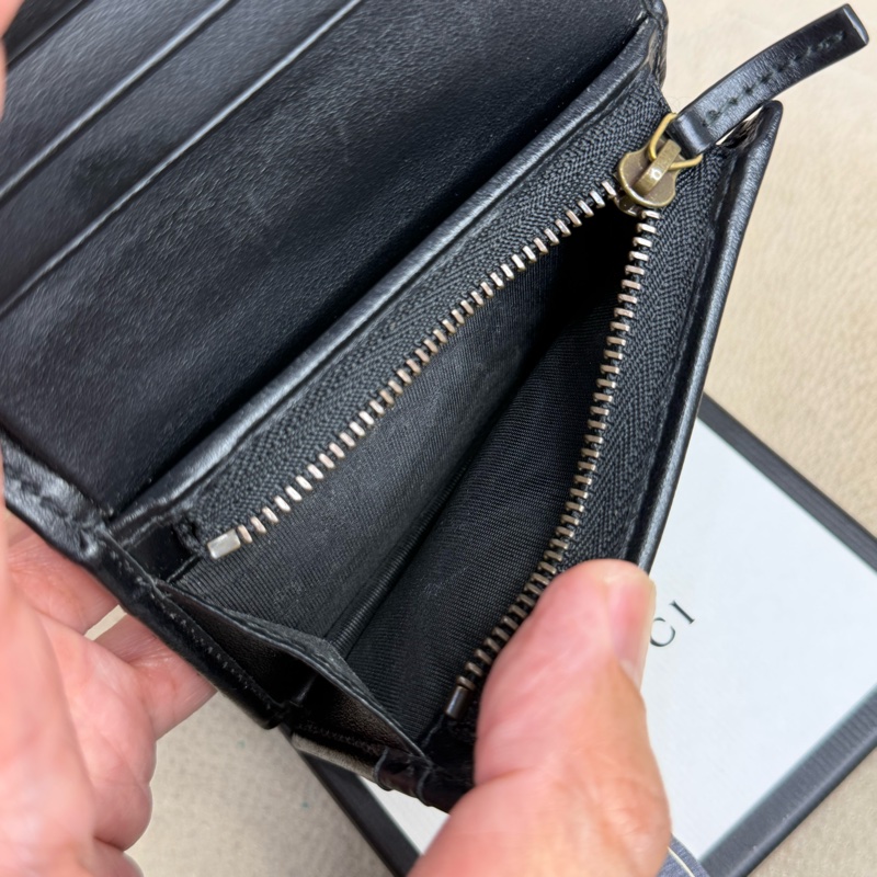 上架中🔑GUCCI 黑GG marmont 短夾-15