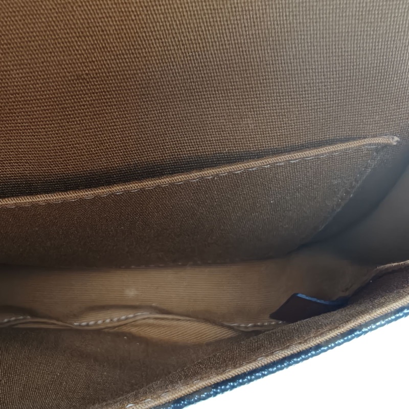 CELINE 老花PVC金扣Folco馬鞍包mini-5