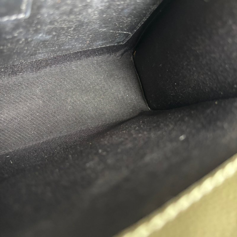 中號 :: Saint Laurent:: YSL Envelope 鼠尾草綠 粒面絎縫皮革金釦信封金鏈包 斜背包 肩背包-25