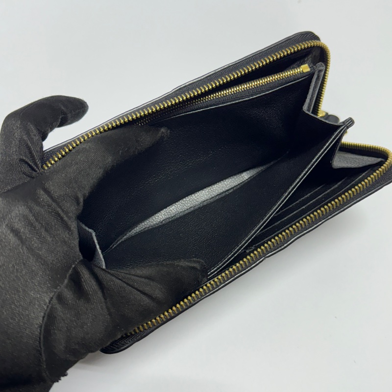 (超新全配🎁) LV M61864 黑老花 牛皮壓紋 長夾 (專櫃38,800)-10