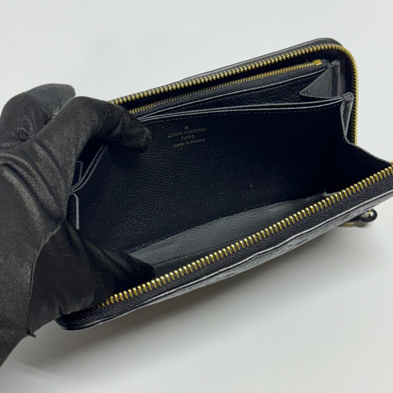 (超新全配🎁) LV M61864 黑老花 牛皮壓紋 長夾 (專櫃38,800)-12