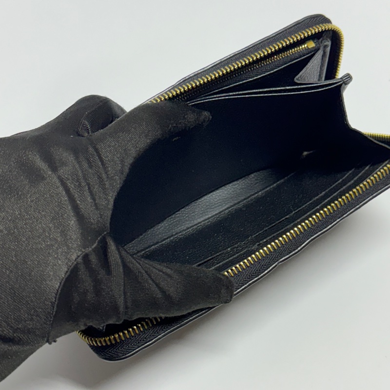 (超新全配🎁) LV M61864 黑老花 牛皮壓紋 長夾 (專櫃38,800)-13