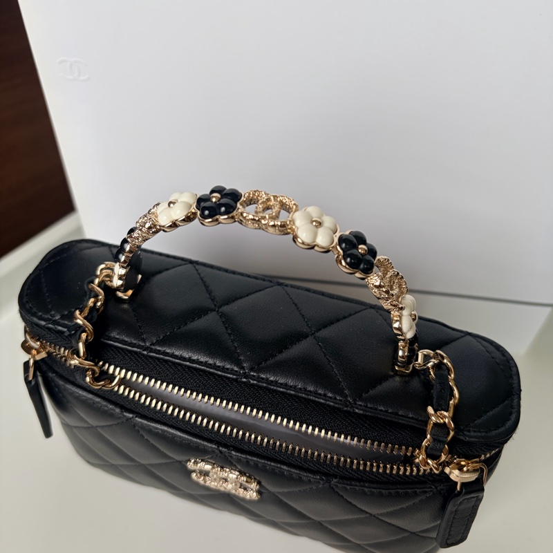 Chanel 香奈兒 琺瑯花提把長盒子-1