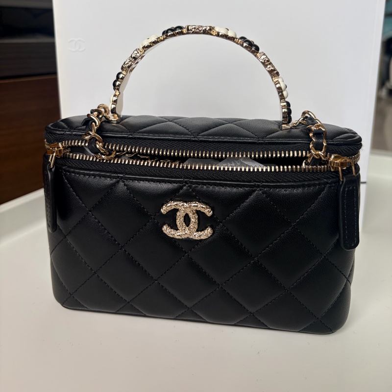 Chanel 香奈兒 琺瑯花提把長盒子-6