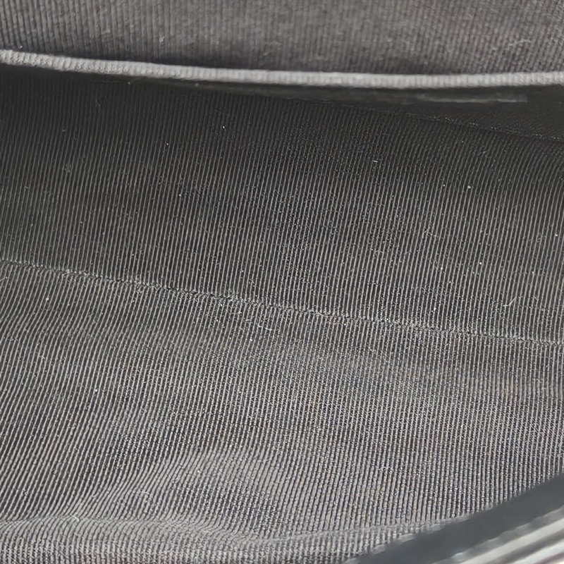 CHANEL 黑色牛皮26開金扣CF口蓋包mini方胖子V紋斜挎包-5