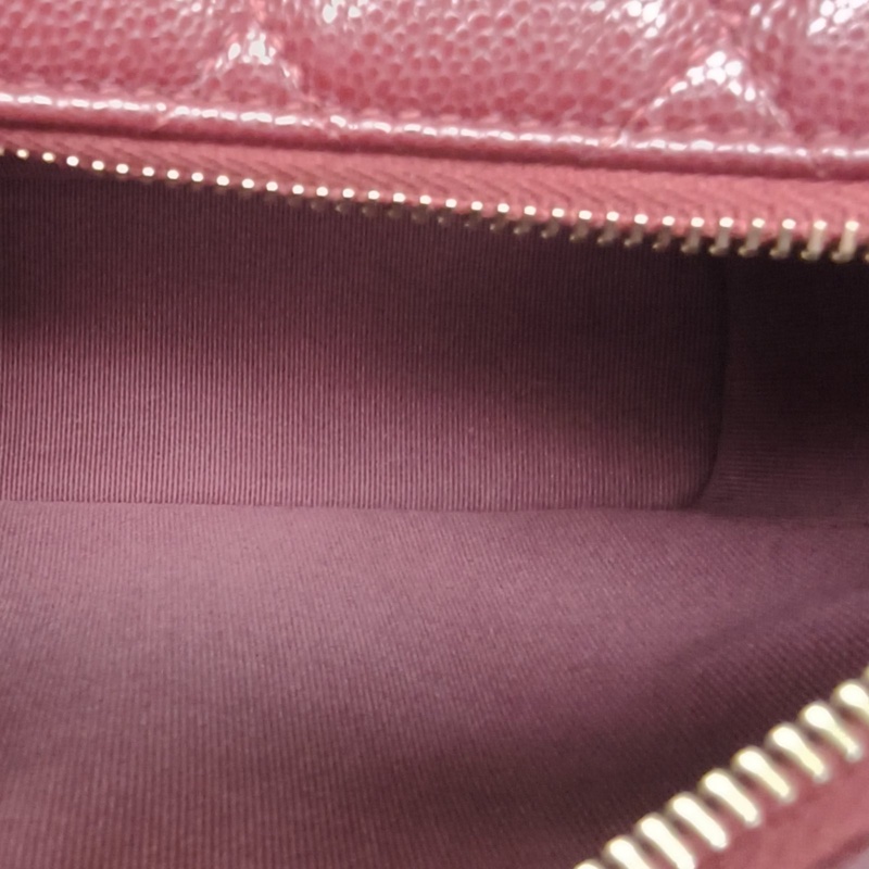 CHANEL 嬉皮HOBO飯盒包25A紅色荔枝牛皮鐳射標淺金扣-5