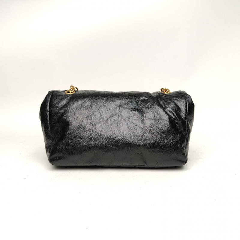 BALENCIAGA 黑色牛皮MonacoBBLOGO鏈條包-2