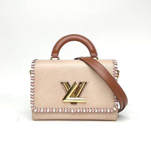 LOUIS VUITTON 粉色EPI水波紋牛皮2020twist編織手柄中號