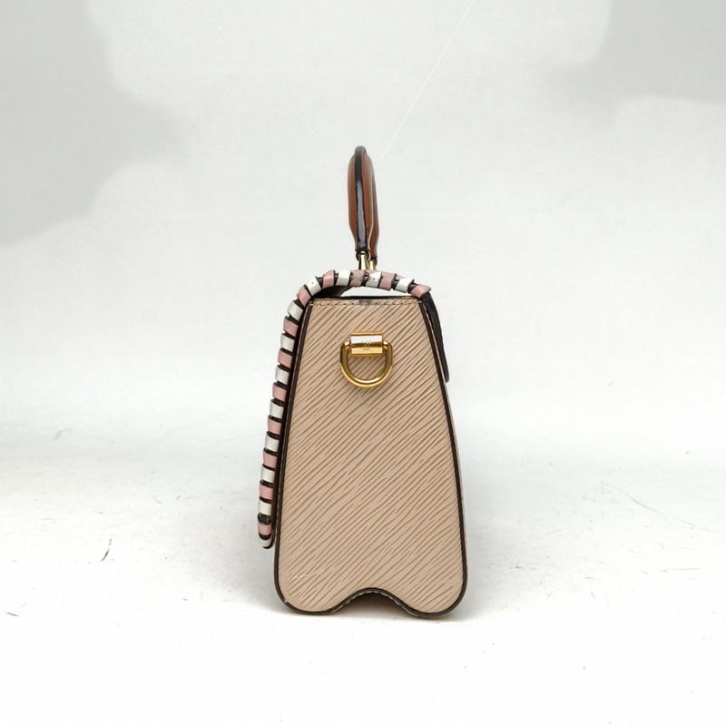 LOUIS VUITTON 粉色EPI水波紋牛皮2020twist編織手柄中號-1