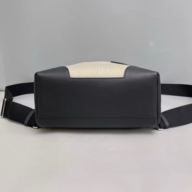 Hermes愛馬仕 allback帆布拼皮雙肩包-3