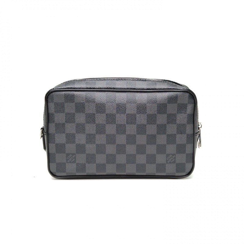 LOUIS VUITTON 黑棋格PVC2017kasai手拿包-2