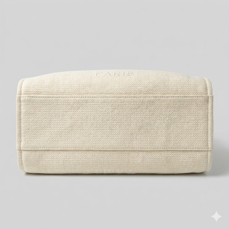 Chanel/香奈兒 沙灘包帆布包 芯片款 尺寸:55×11×34-5