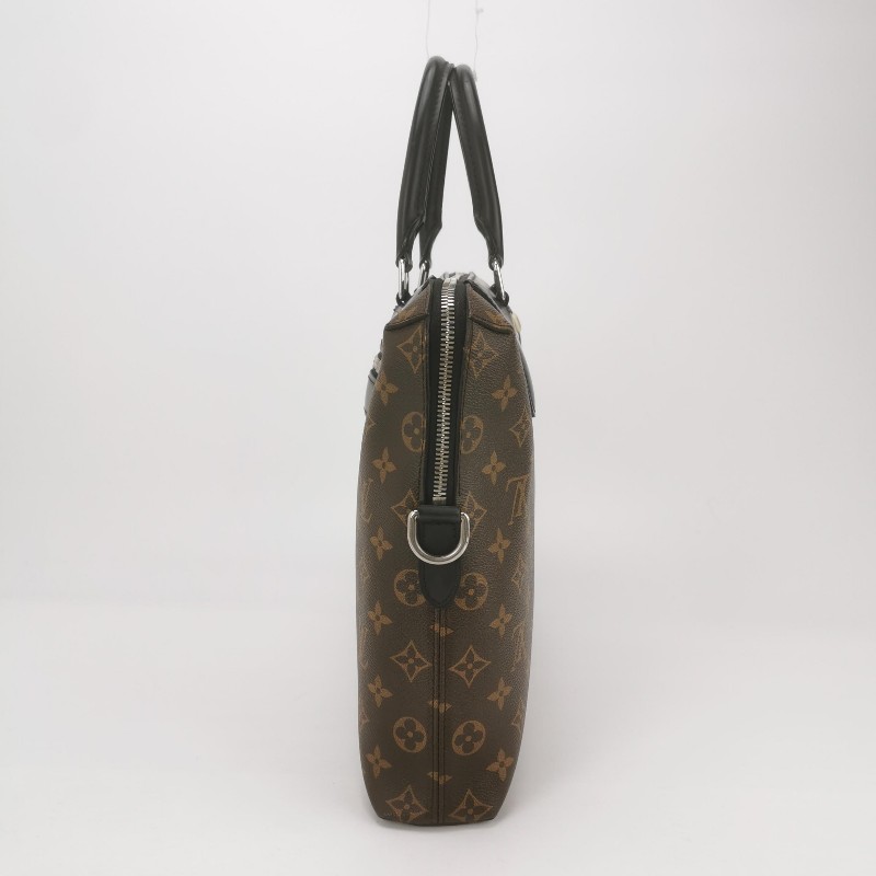 Louis Vuitton (LV) Porte Documents Jour牛皮老花拉鍊電腦公事包-1