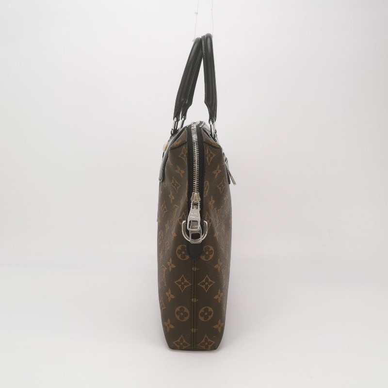 Louis Vuitton (LV) Porte Documents Jour牛皮老花拉鍊電腦公事包-2