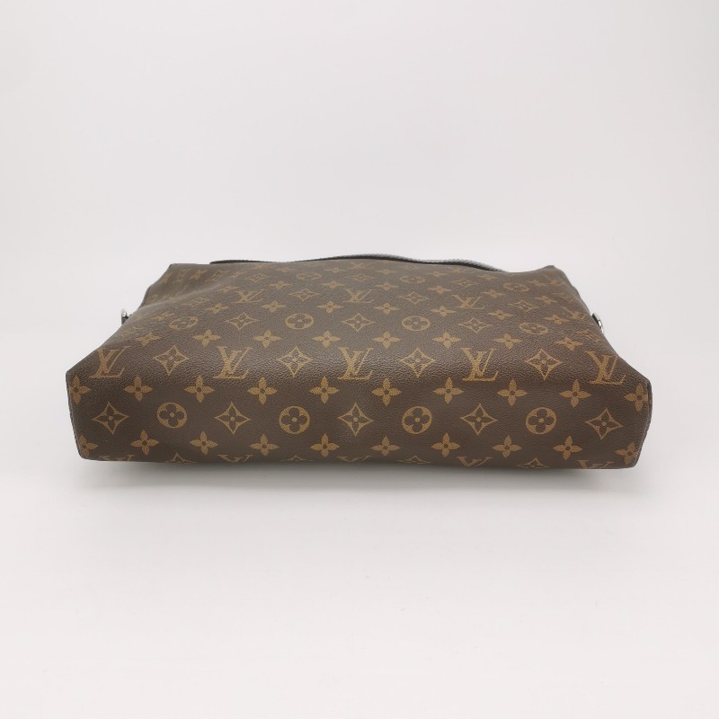 Louis Vuitton (LV) Porte Documents Jour牛皮老花拉鍊電腦公事包-4