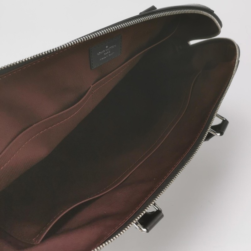 Louis Vuitton (LV) Porte Documents Jour牛皮老花拉鍊電腦公事包-5
