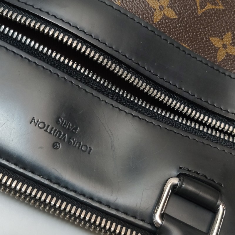 Louis Vuitton (LV) Porte Documents Jour牛皮老花拉鍊電腦公事包-19