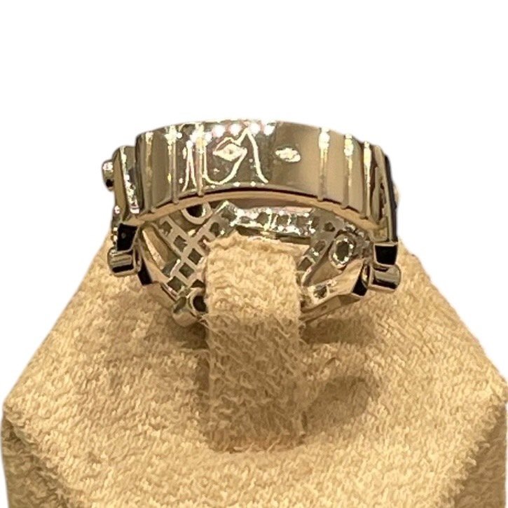 CHANEL 香奈兒 HUGS & KISSES 鑽石戒指 K18WG #50-4