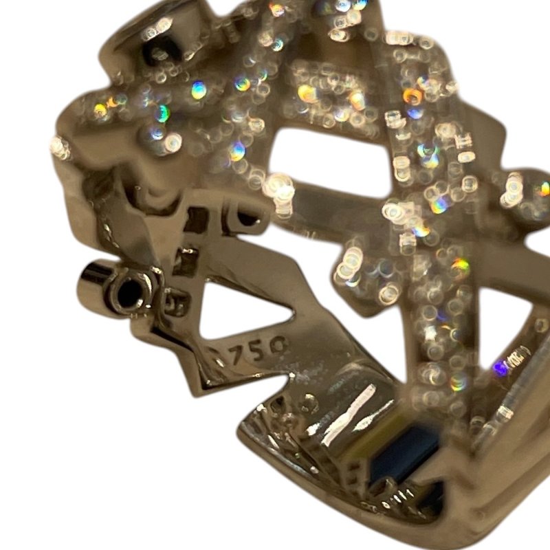 CHANEL 香奈兒 HUGS & KISSES 鑽石戒指 K18WG #50-10