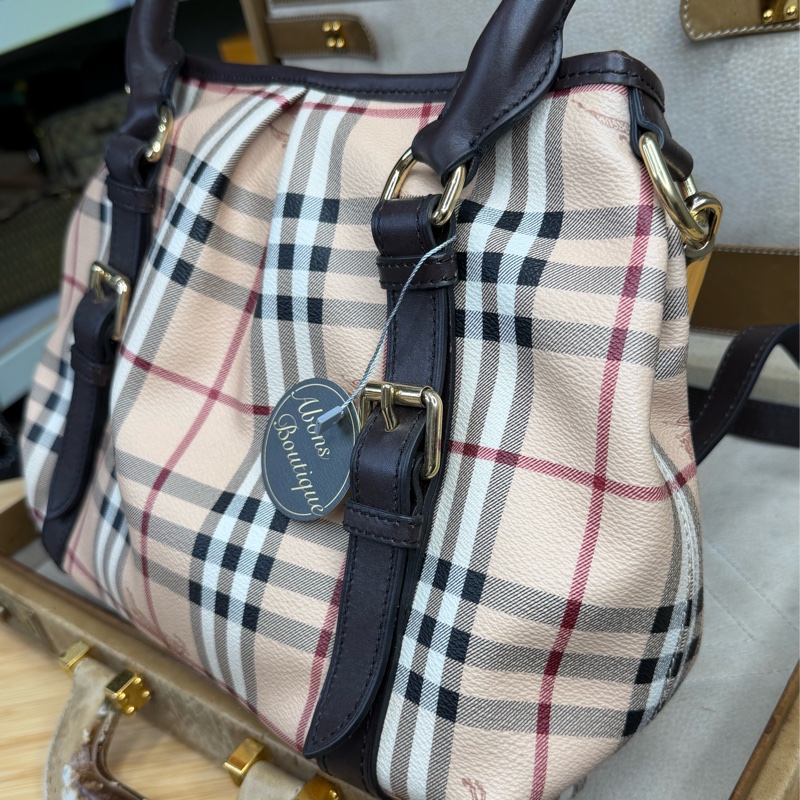 上架中🔑Burberry 經典格紋拉鍊3用包-4